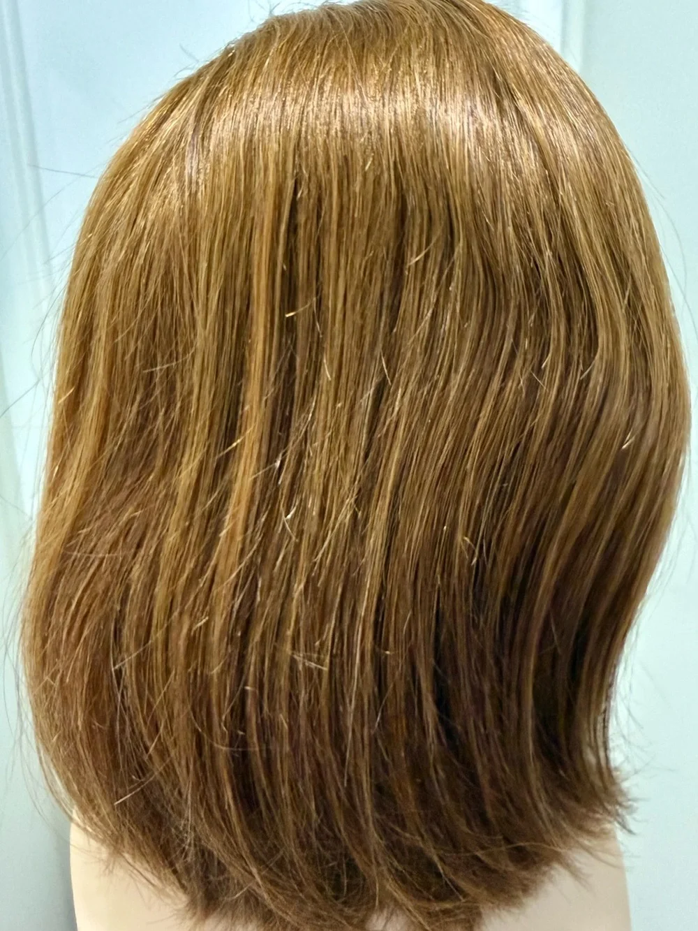 💯% 13” HUMAN Hair, Lace around, Center Part, Bob Cut, Auburns